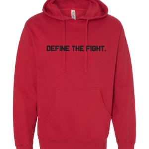 Red Define the Fight Hooded Sweatshirt